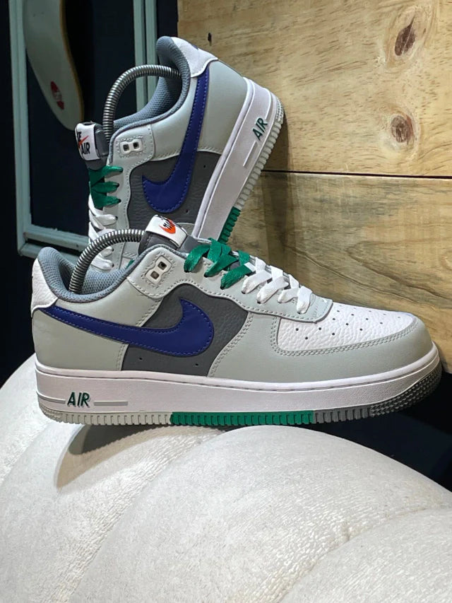 Nike Air Force one Grey Royal Green